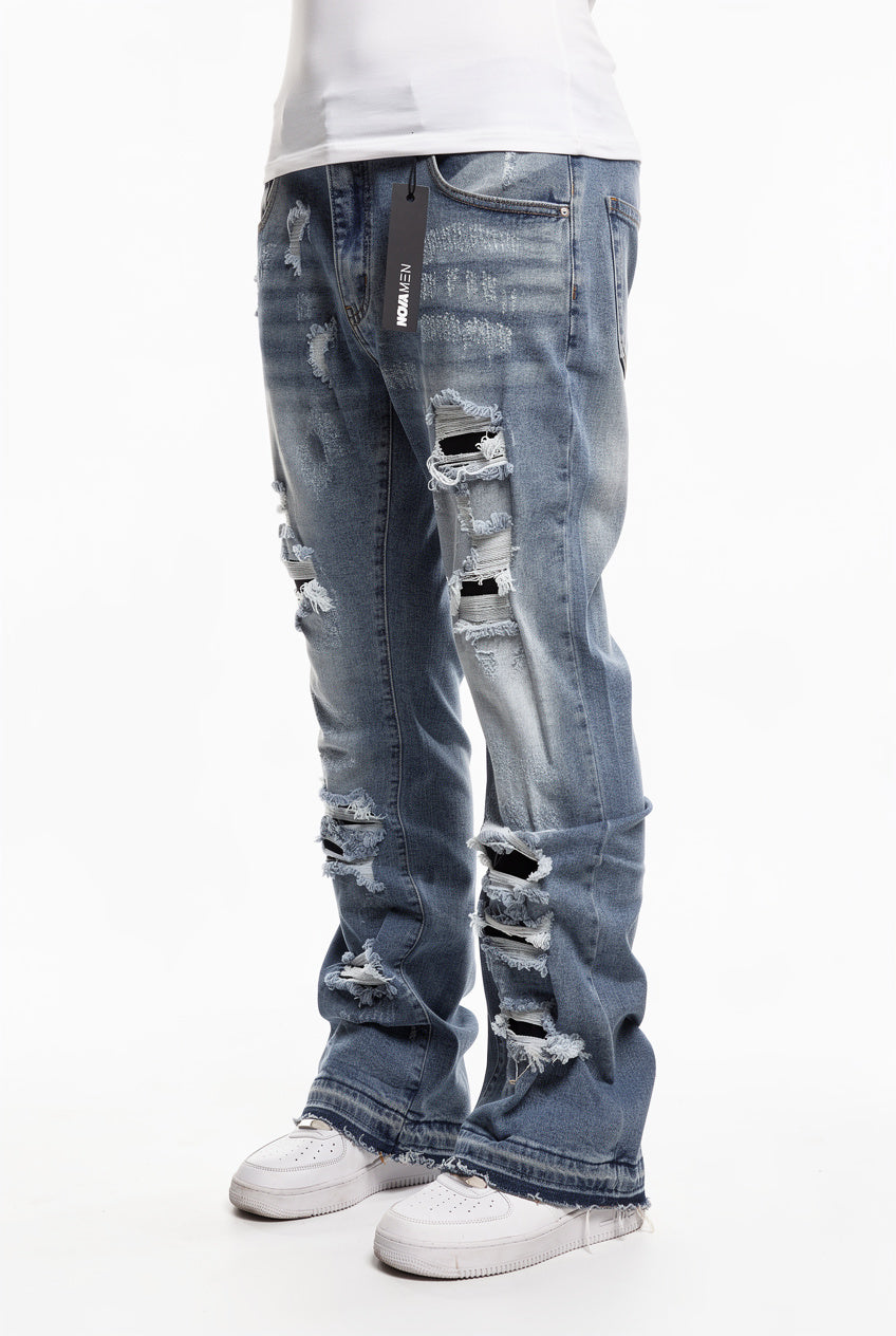 Cuff Me Stacked Skinny Flared