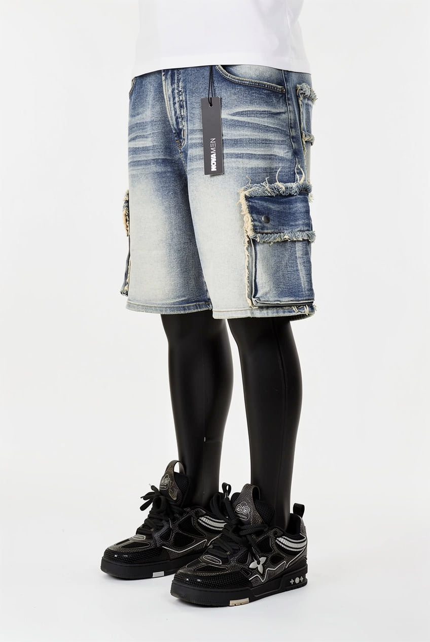 Rush Home Denim Cargo Shorts