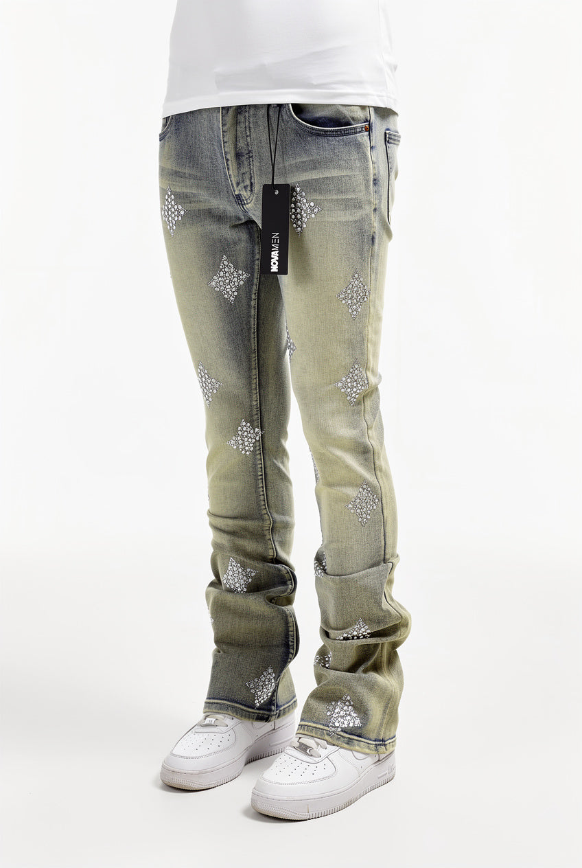 Ice Star Pearl Stacked Skinny Flare
