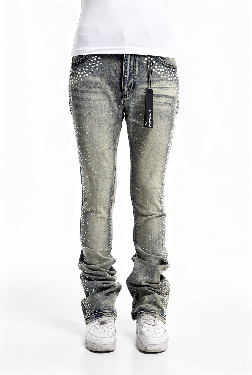 Fancy Me Pearls Stacked Skinny Flare