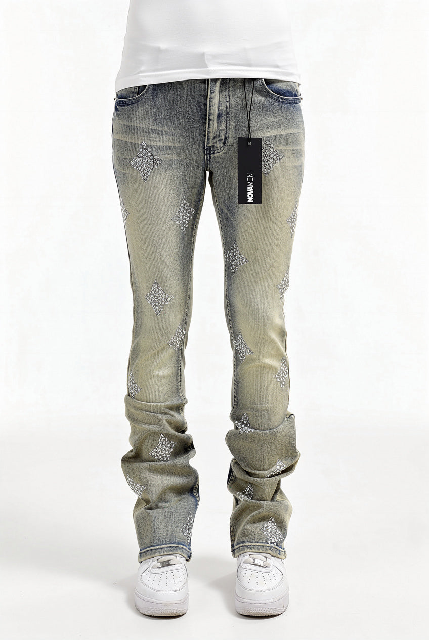 Ice Star Pearl Stacked Skinny Flare
