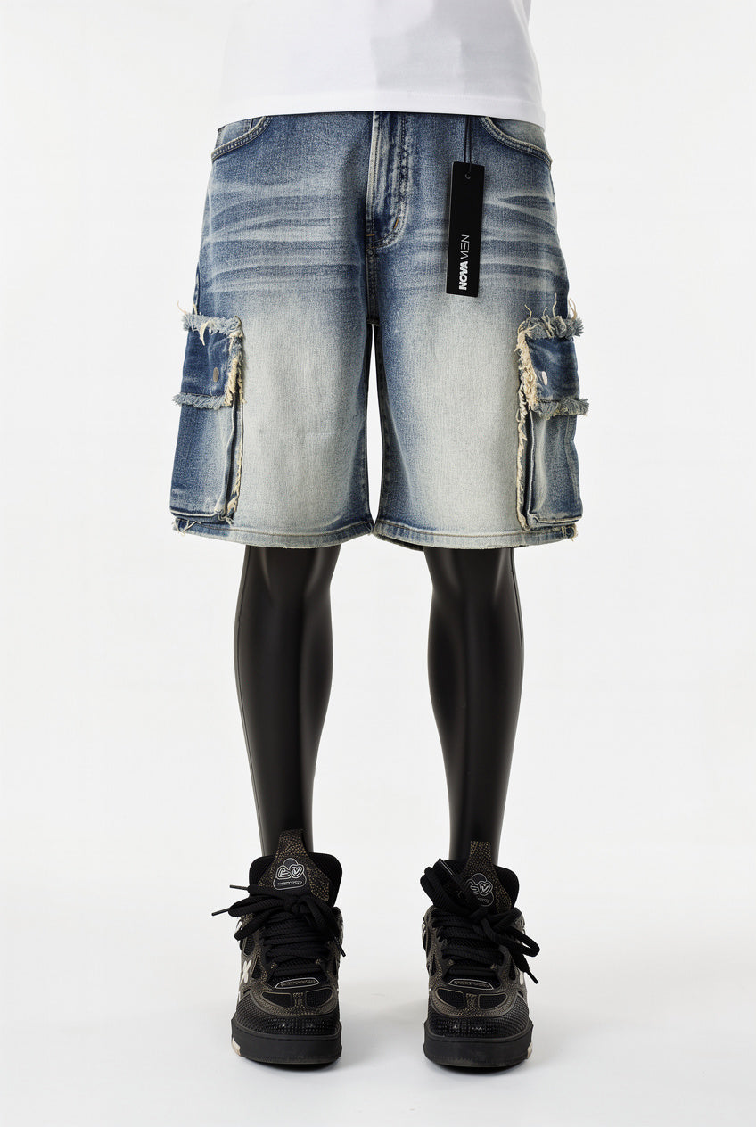 Rush Home Denim Cargo Shorts
