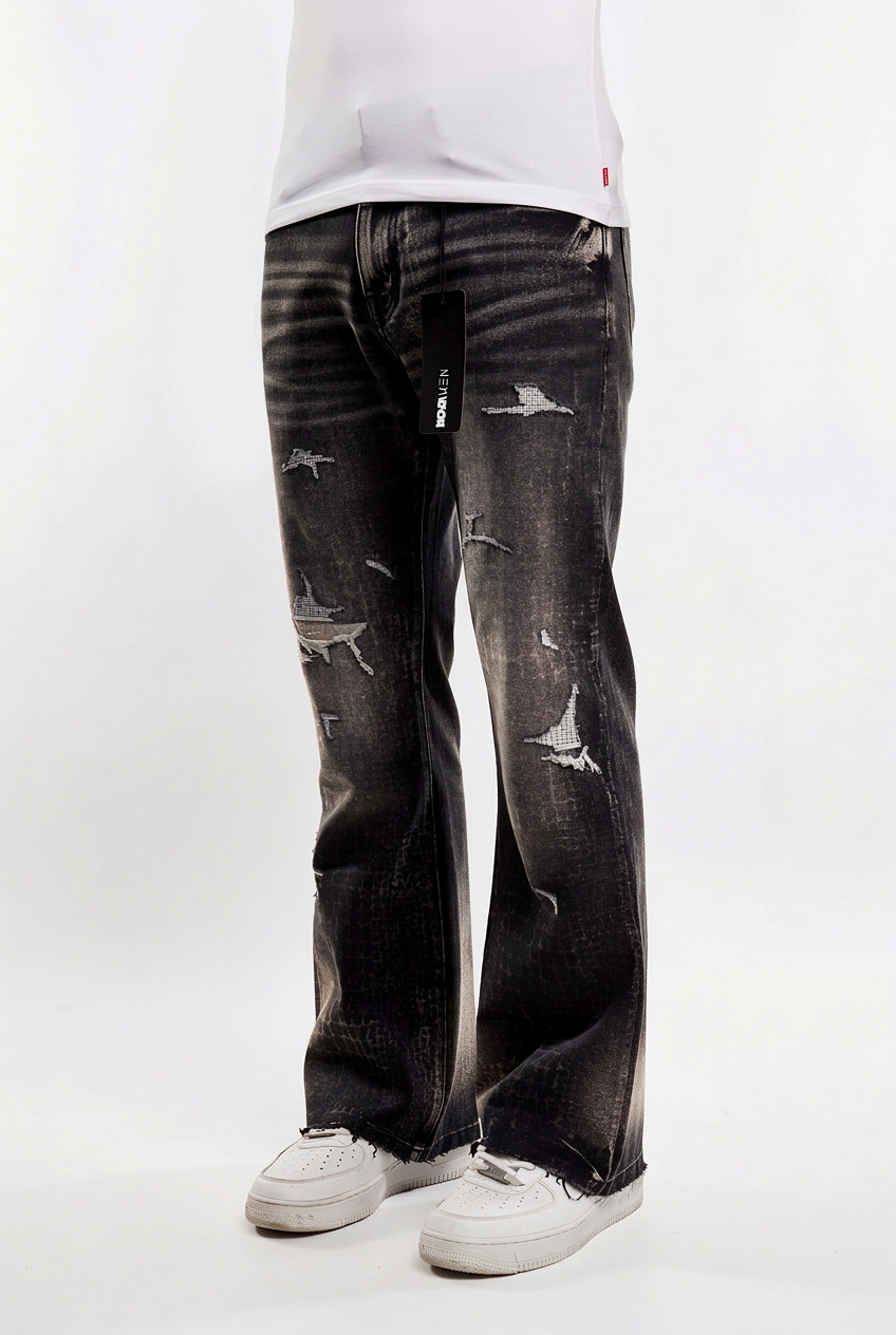Bleach Croc Stacked Skinny Flare