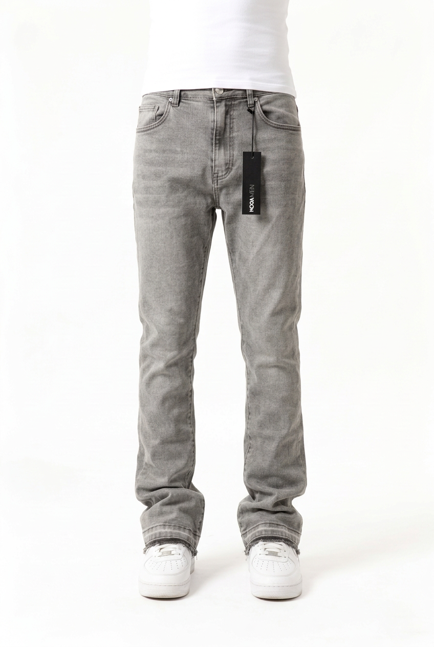 Cornell Gris Stacked Skinny Flare