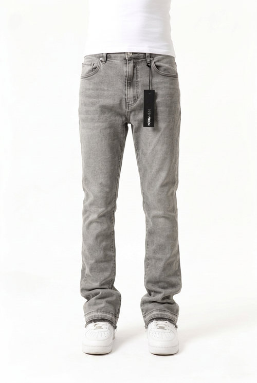 Cornell Gris Stacked Skinny Flare