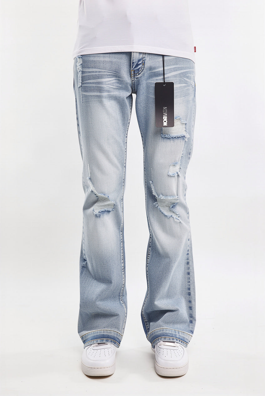 Classic Destroyed Stacked Skinny Flare