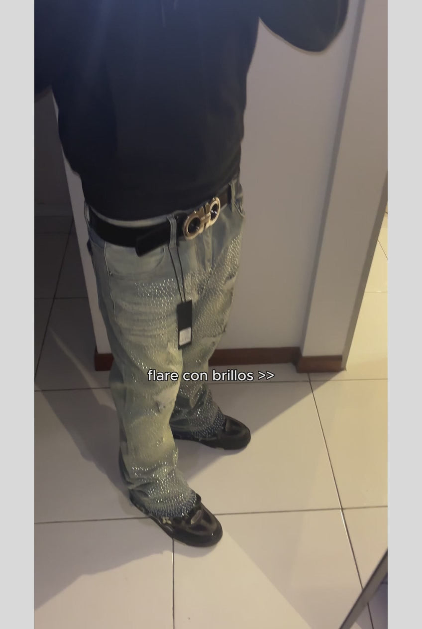 On My Bling Stacked Skinny Flare